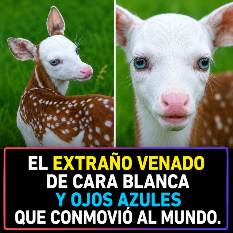 El Extraño Venado de Cara Blanca y Ojos Azules que Conmovió al Mundo.