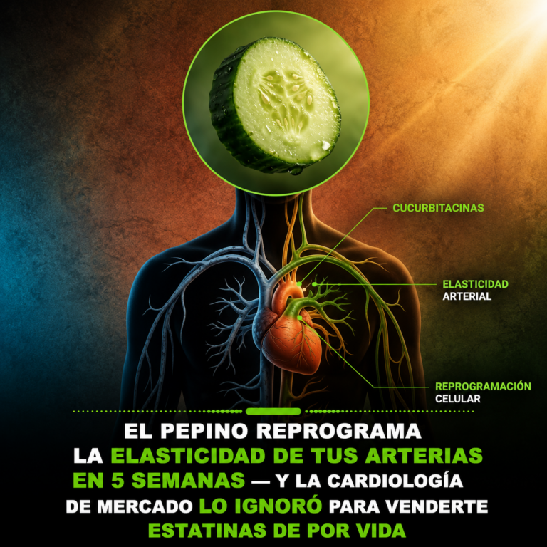 El protocolo del pepino para la salud cardiovascular: Cómo reprogramar la elasticidad de tus arterias y proteger tu corazón.