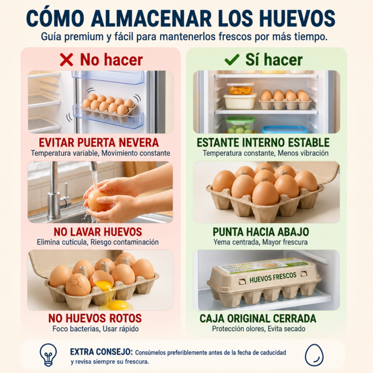 Cómo almacenar los huevos para mantenerlos frescos: El truco para evitar malos olores y hacer que duren más.