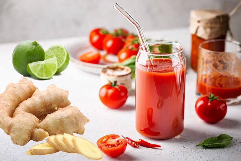 Licuado de Tomate y Jengibre: El Remedio Natural para Combatir la Fatiga y Reducir el Colesterol.